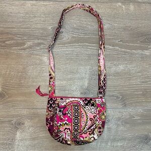 Vera Bradley Lizzy Very Berry Paisley Crossbody Purse